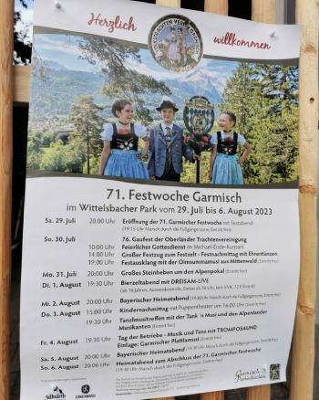 Garmischer Festwoche und Gaufest 2023